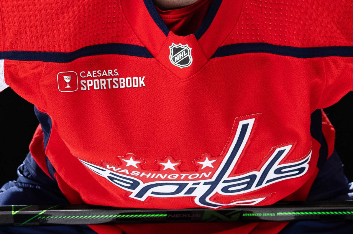 Caesars Becomes First-Ever Jersey Patch Partner for NHL's Capitals