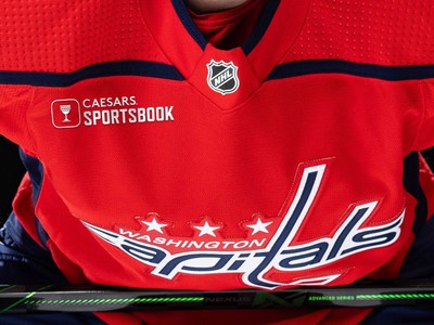 Caesars Becomes First-Ever Jersey Patch Partner for NHL's Capitals