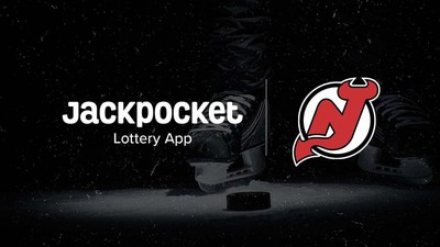 jackpocket mobile nj lottery app is new official partner of the NHL hockey team the New Jersey Devils