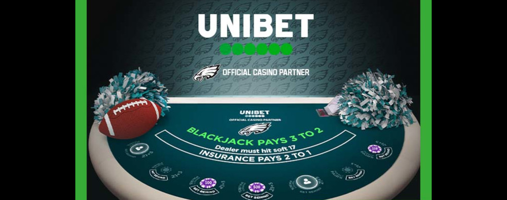 Unibet Casino NJ Launches Eagles Live Dealer Blackjack