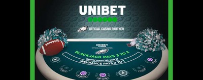 Unibet Casino NJ Launches Eagles Live Dealer Blackjack