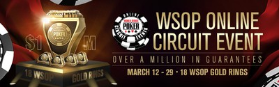 WSOP NJ's $1.5 Million Super Online Circuit Series & Other Exciting March Promos