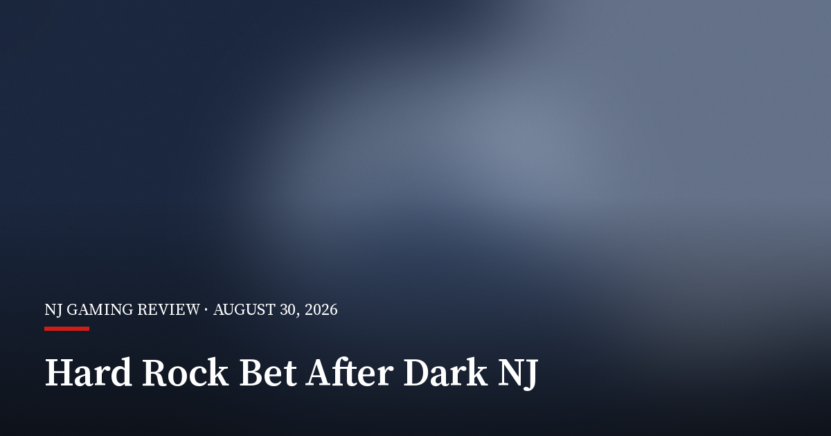 Hard Rock Bet Launches After Dark Campaign in New Jersey