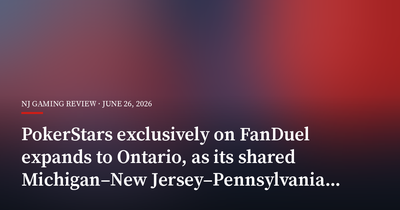 PokerStars Exclusively on FanDuel Expands to Ontario, as Its Shared Michigan–New Jersey–Pennsylvania Player Pool Passes 28 Million Hands